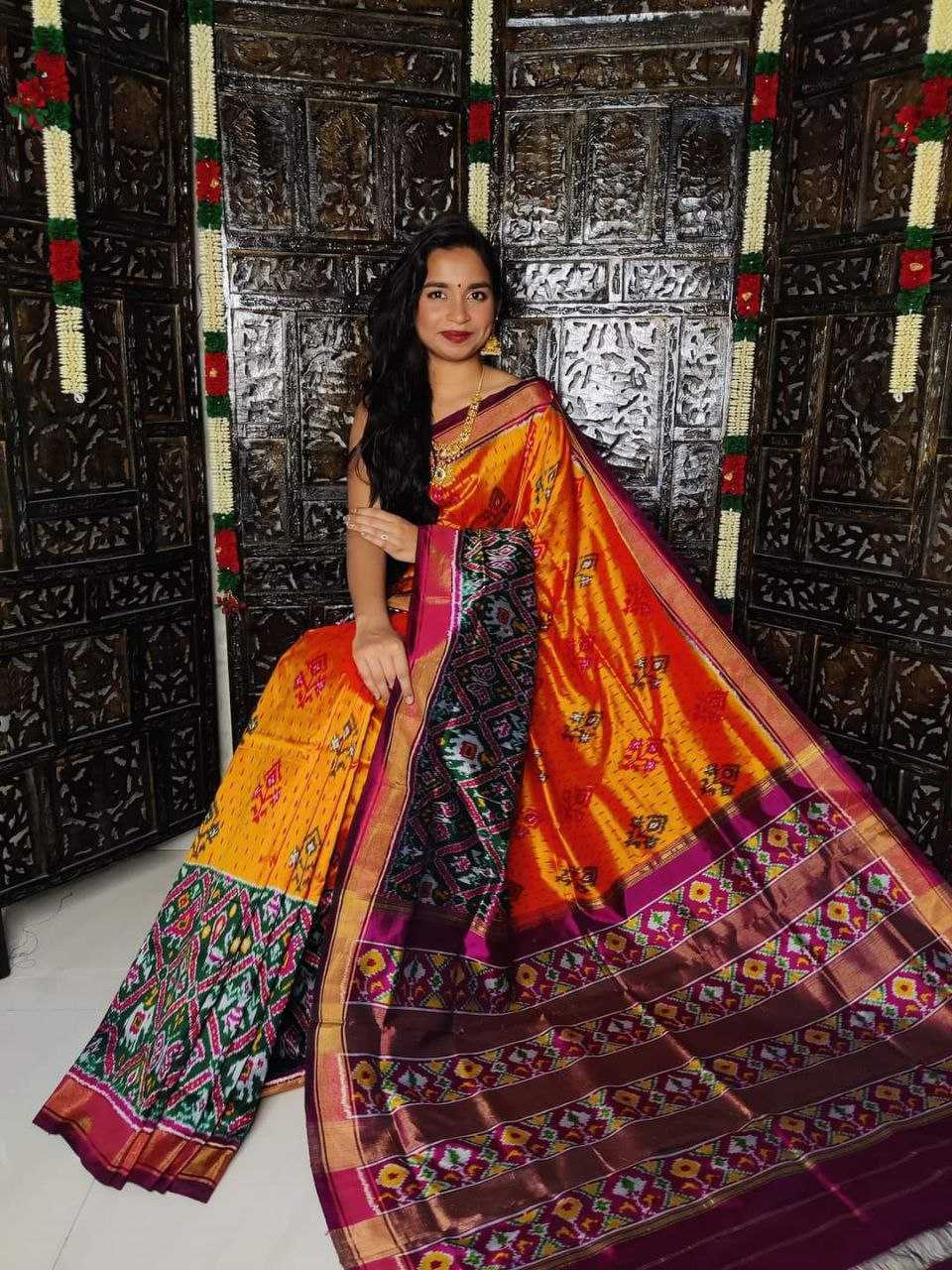 YNF PATOLA SILK RRI IKKAT WHOLESALE SAREE MANUFACTURER